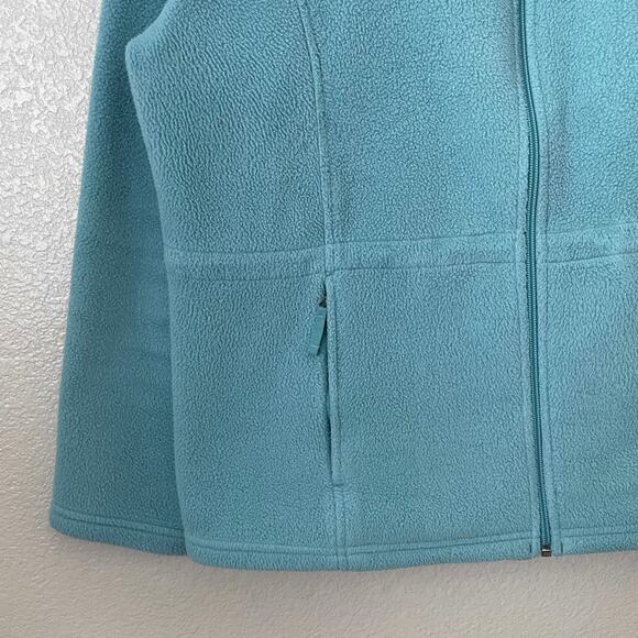 LL Bean Jacket Womens XL Blue Polartec Fleece Full Zip Pockets Outdoor Hiking - Picture 6 of 14